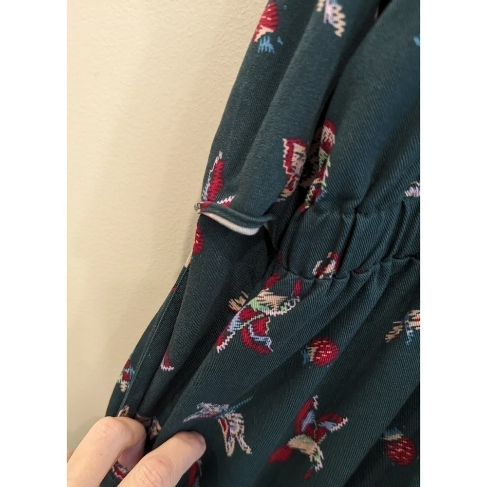 Matilda Jane Evergreen Dream Jumpsuit Hummingbirds Butterflies Size Medium